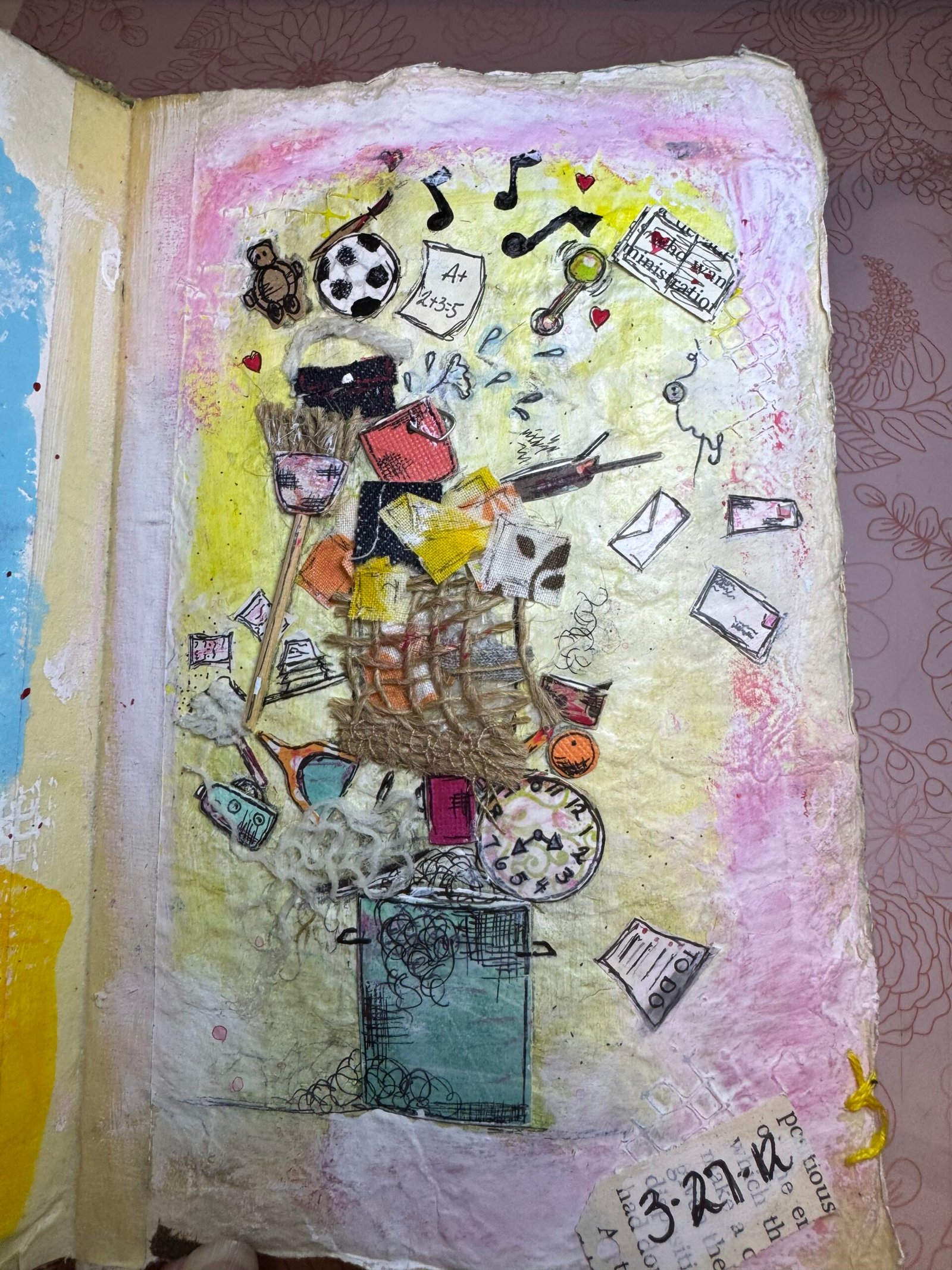 art journaling on a busy mom schedule