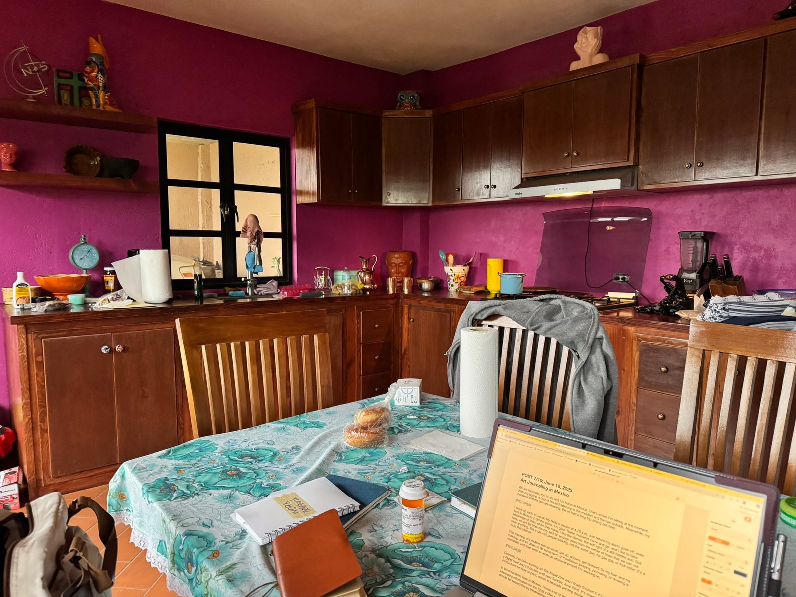 Creative journaling in Mexico